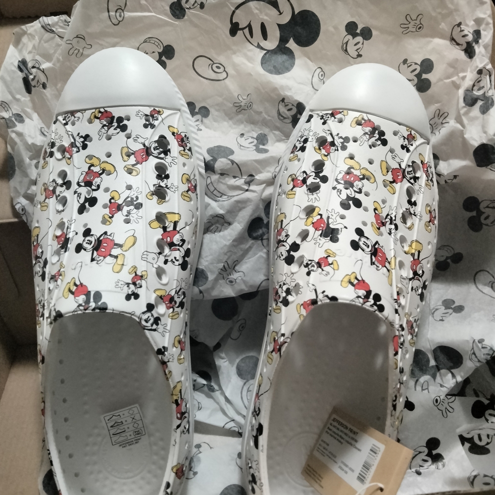 Disney White and Black Sneakers with Lightweight Comfort